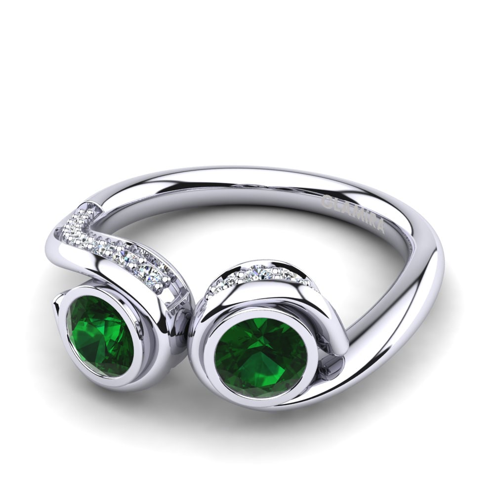 Nhẫn Balena Đá Emerald / Ngọc lục Bảo