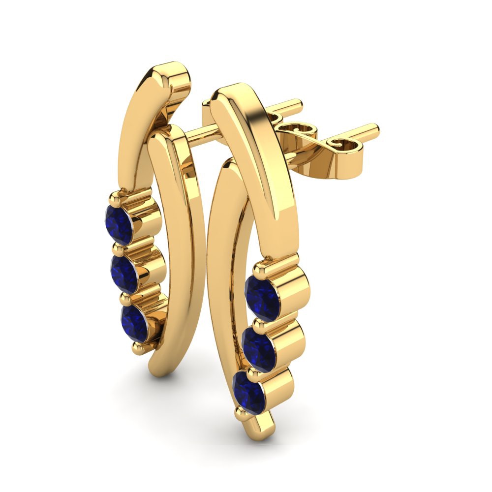 9ct Yellow Gold Women's Earring Beder
