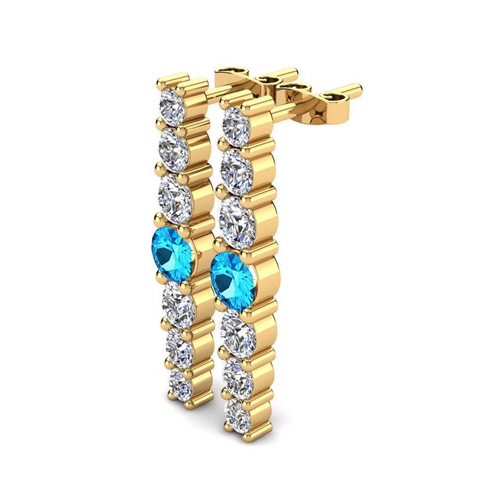 18ct Yellow Gold Women's Earring Bedreka