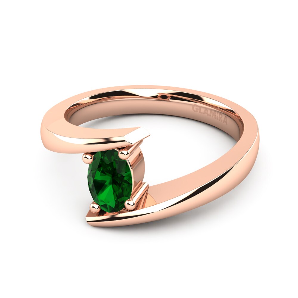 Circonita Verde Anillo de compromiso Bernice