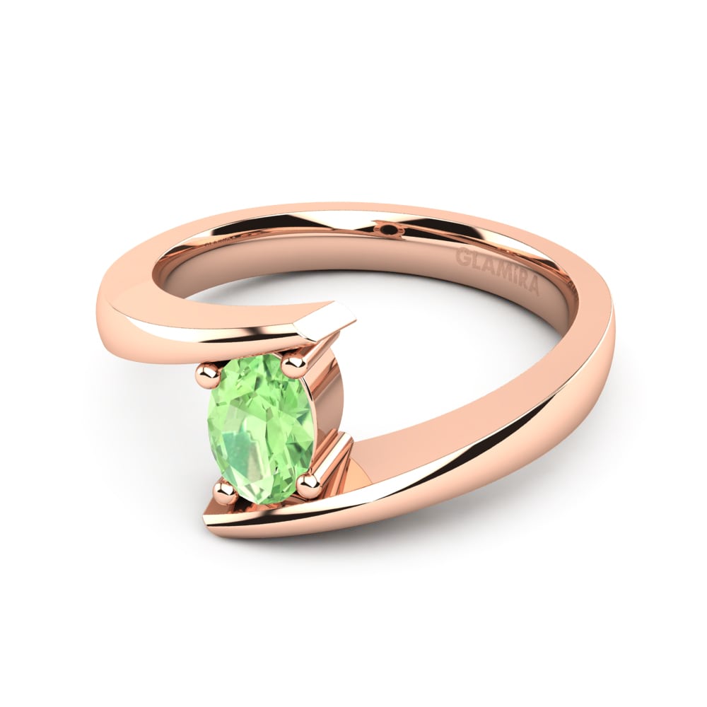Amatista verde Anillo de compromiso Bernice