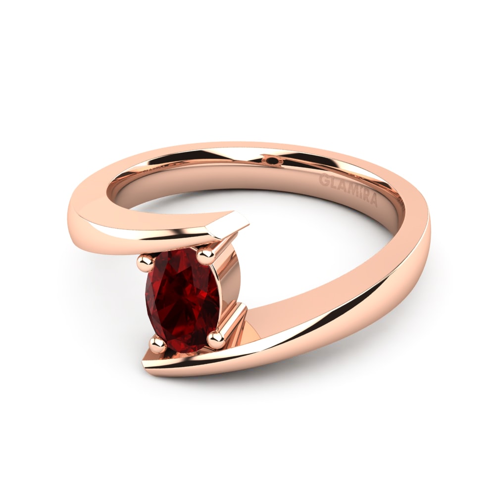 Circonita Roja Anillo de compromiso Bernice