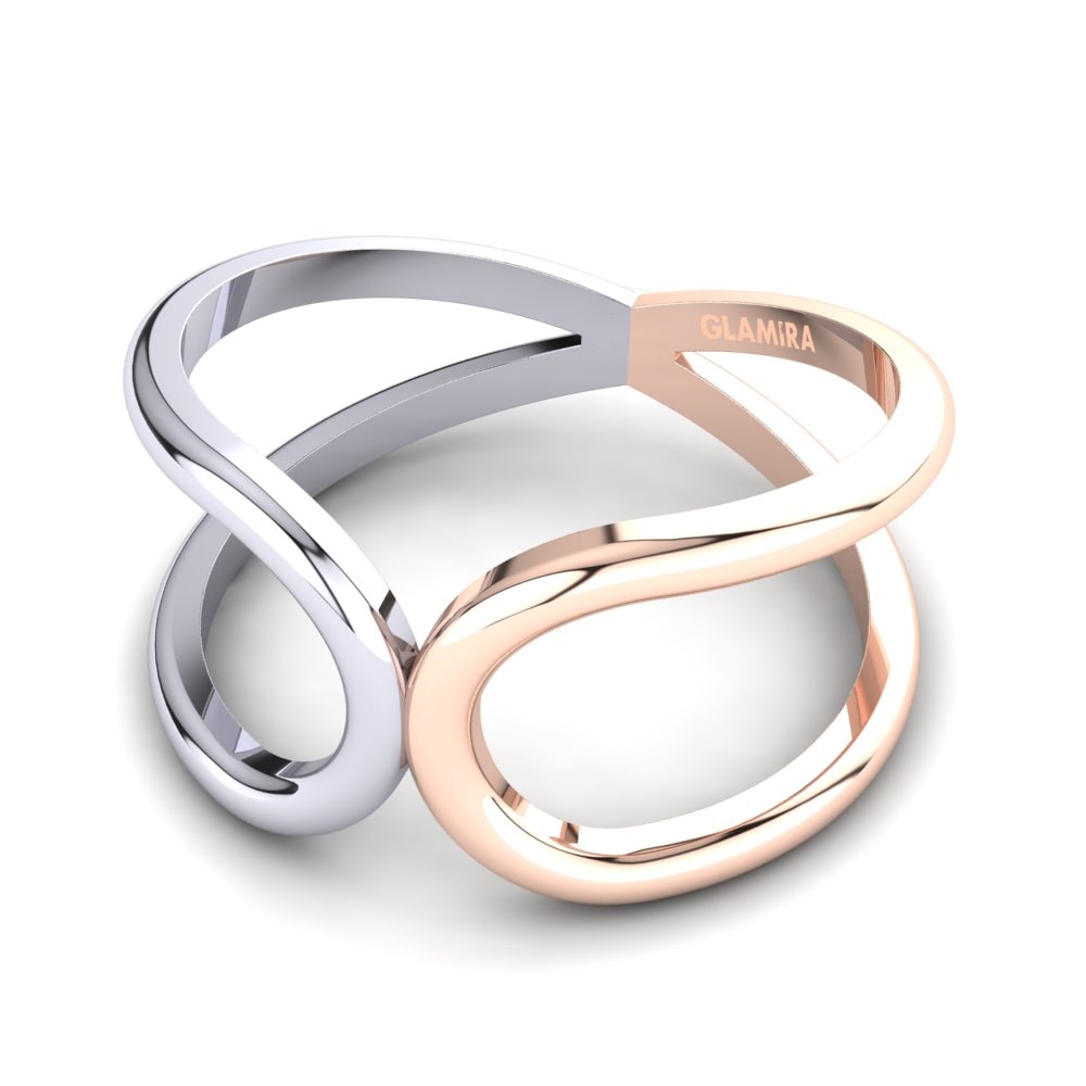 18k Oro Rosa & Blanco Anillo Blencoe
