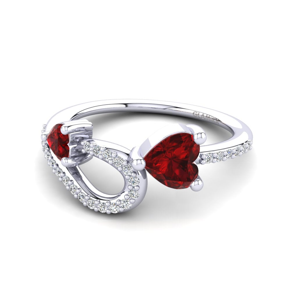 Circonita Roja Anillo Bojana