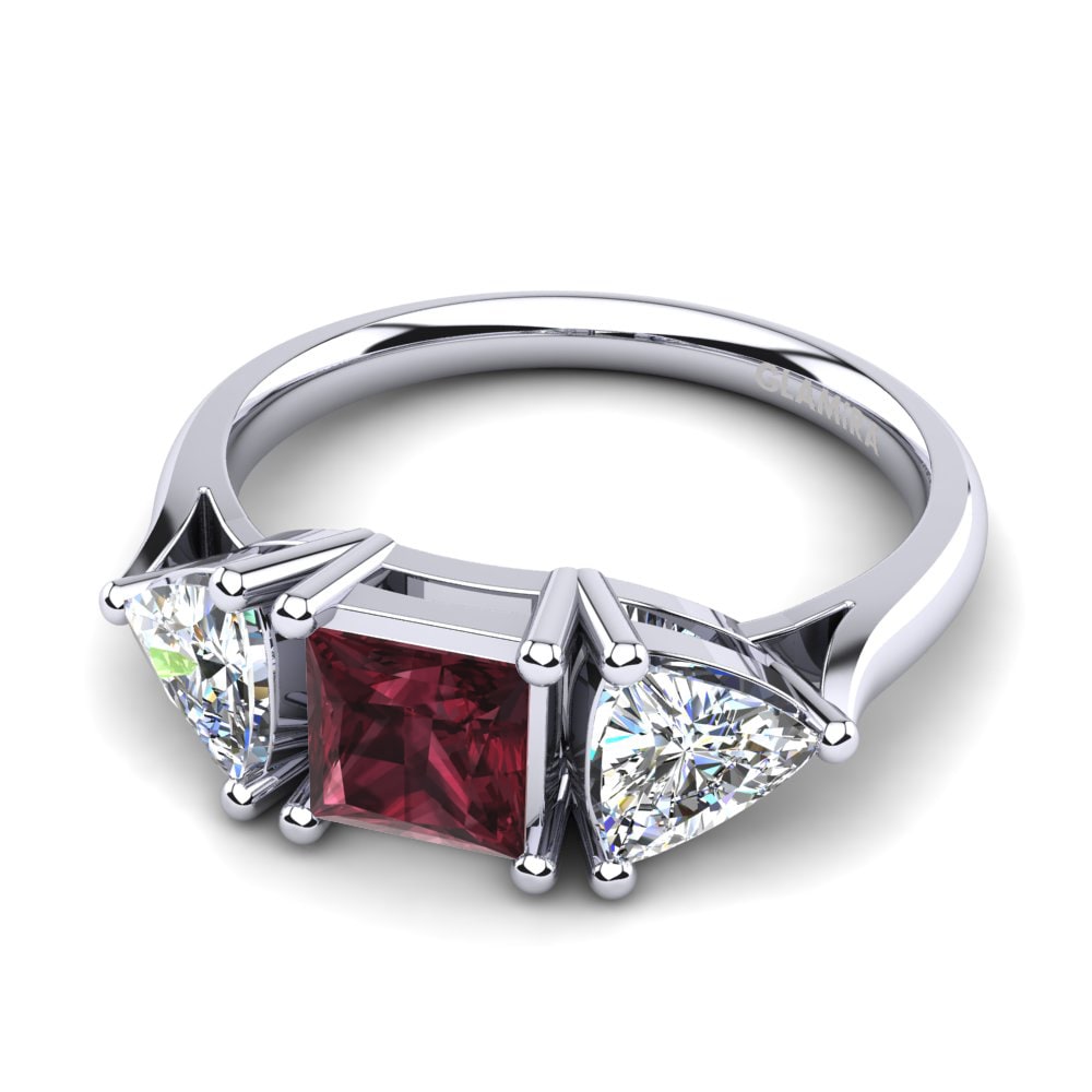 Garnet Engagement Ring Callia