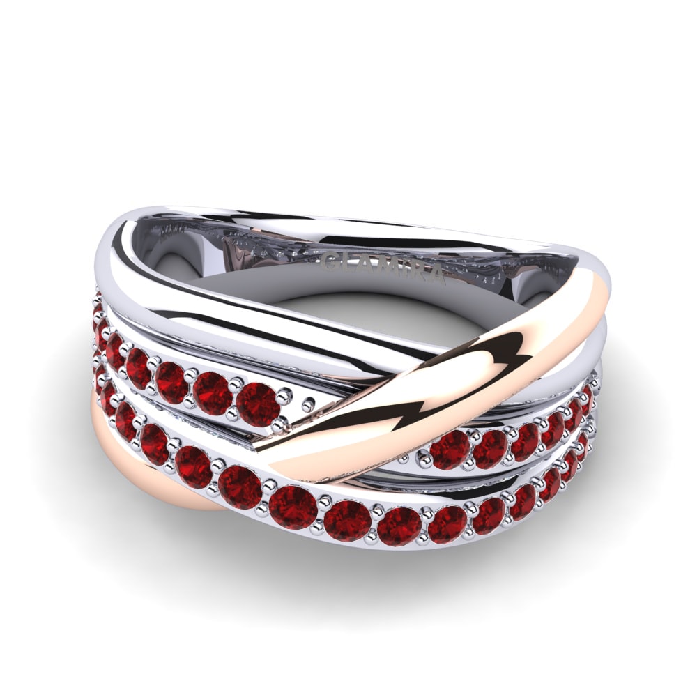 Circonita Roja Anillo Cesarina