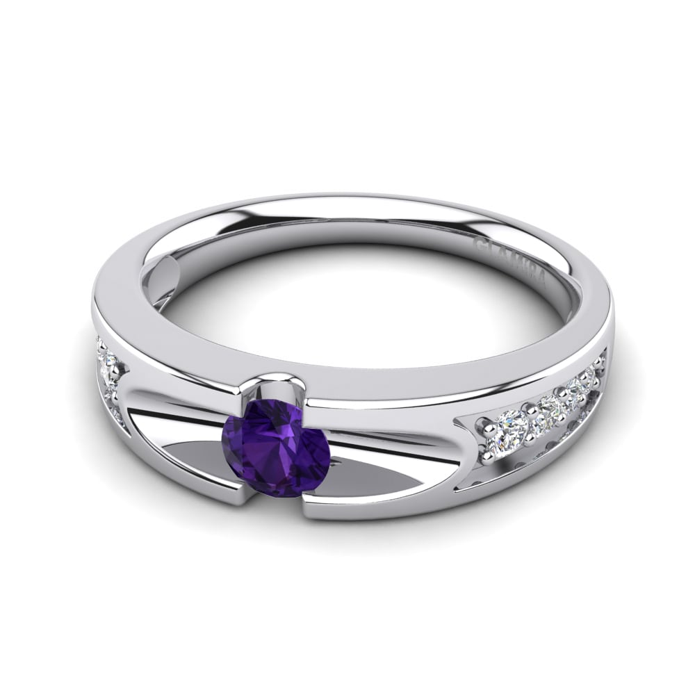 Améthyste Bague de fiançailles Clarinda