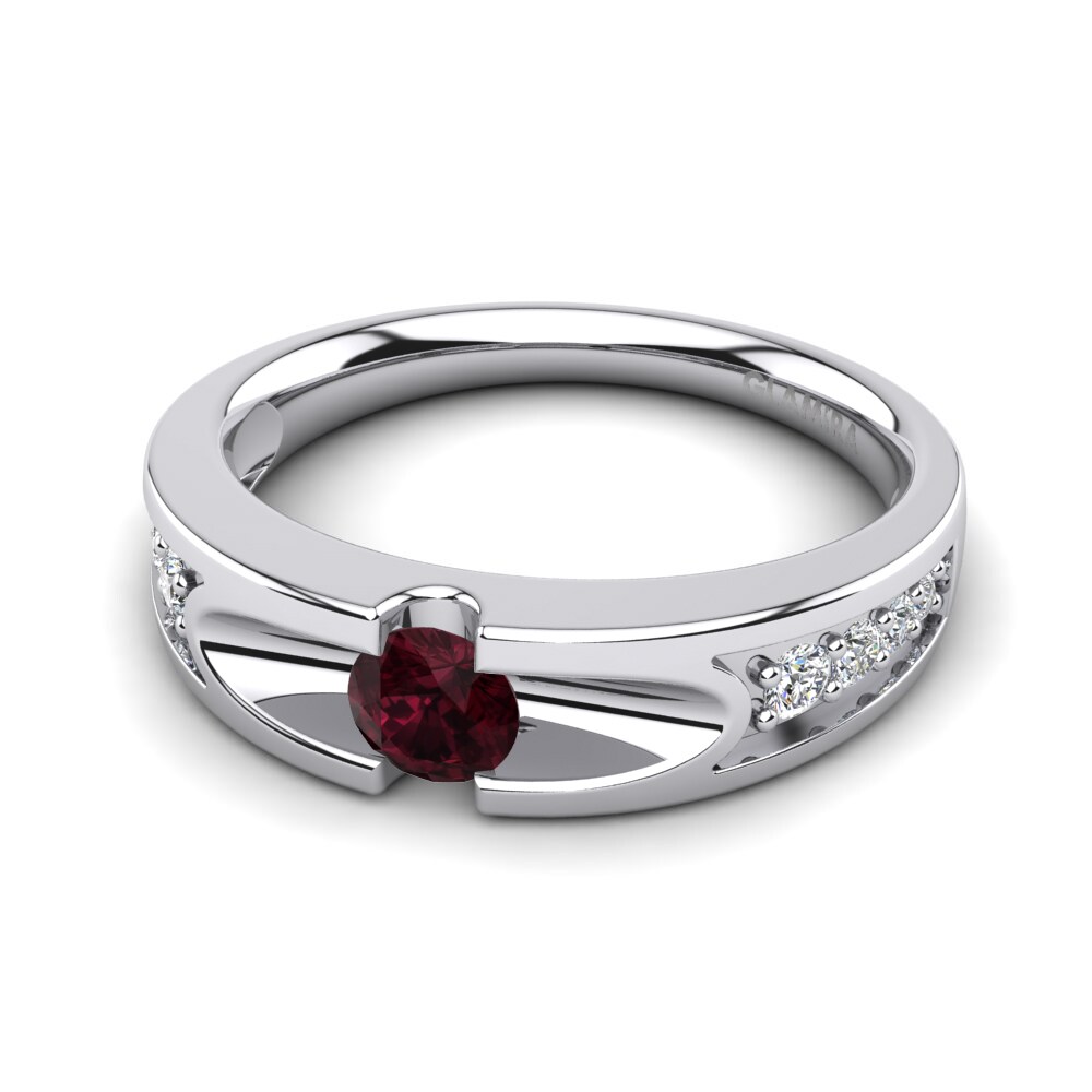 Garnet Engagement Ring Clarinda