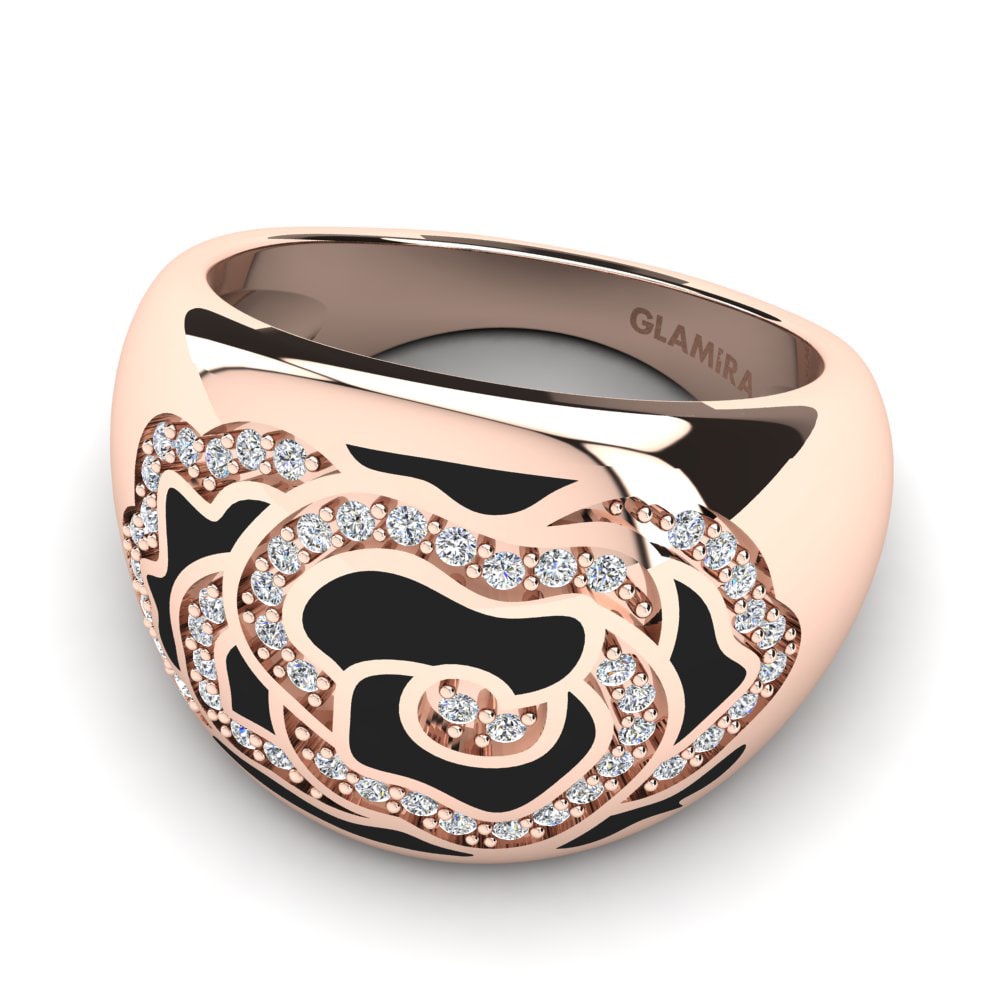 Rotgold 375 Ring Costanza