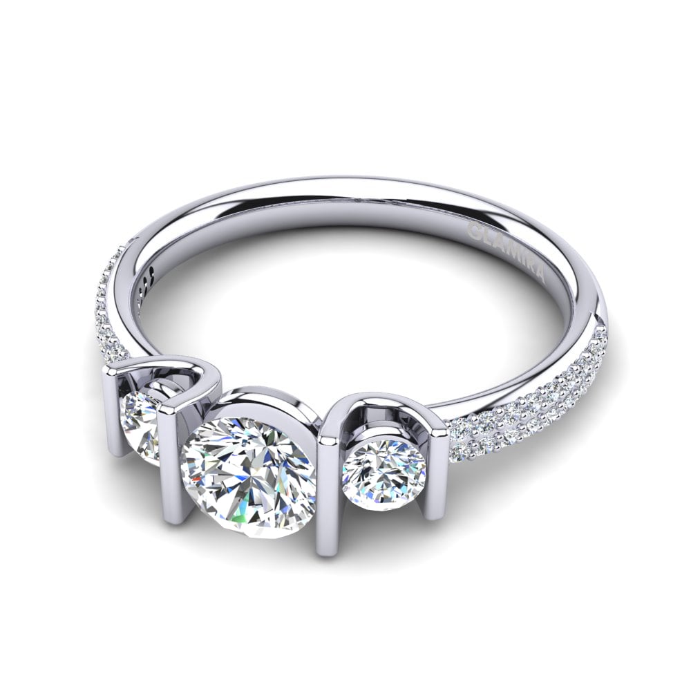 Zirconia Engagement Ring Cotta