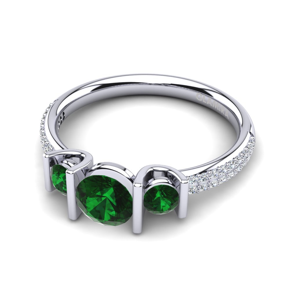 Emerald Engagement Ring Cotta