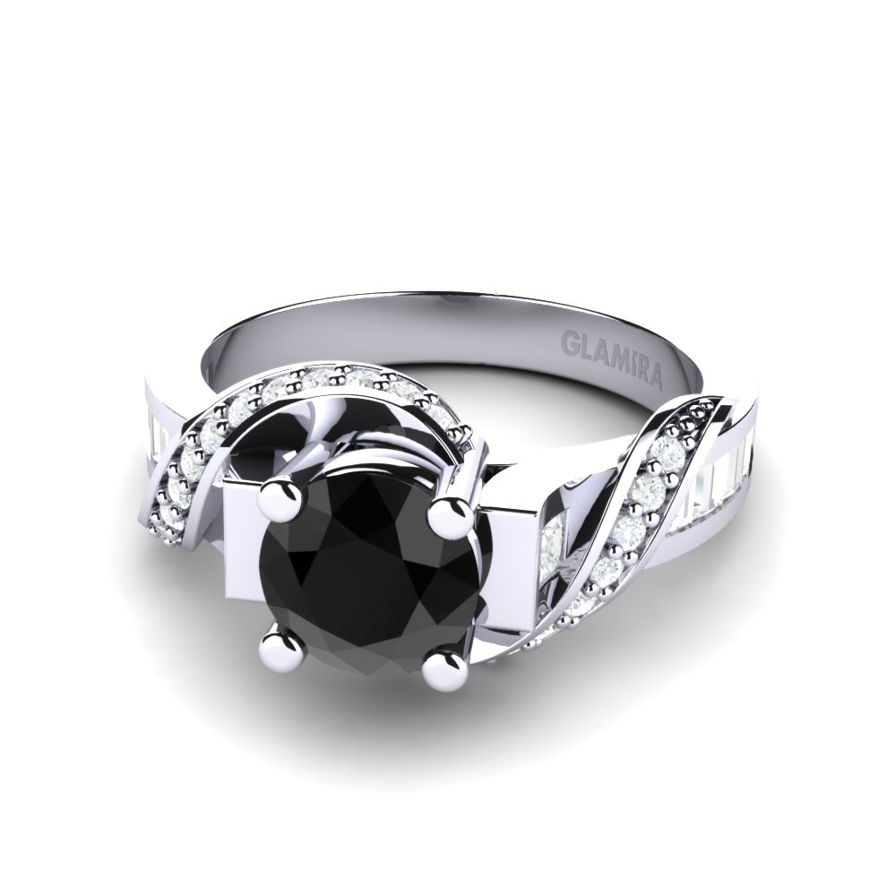 Ônix Negro Bridal Set Grande Anel A