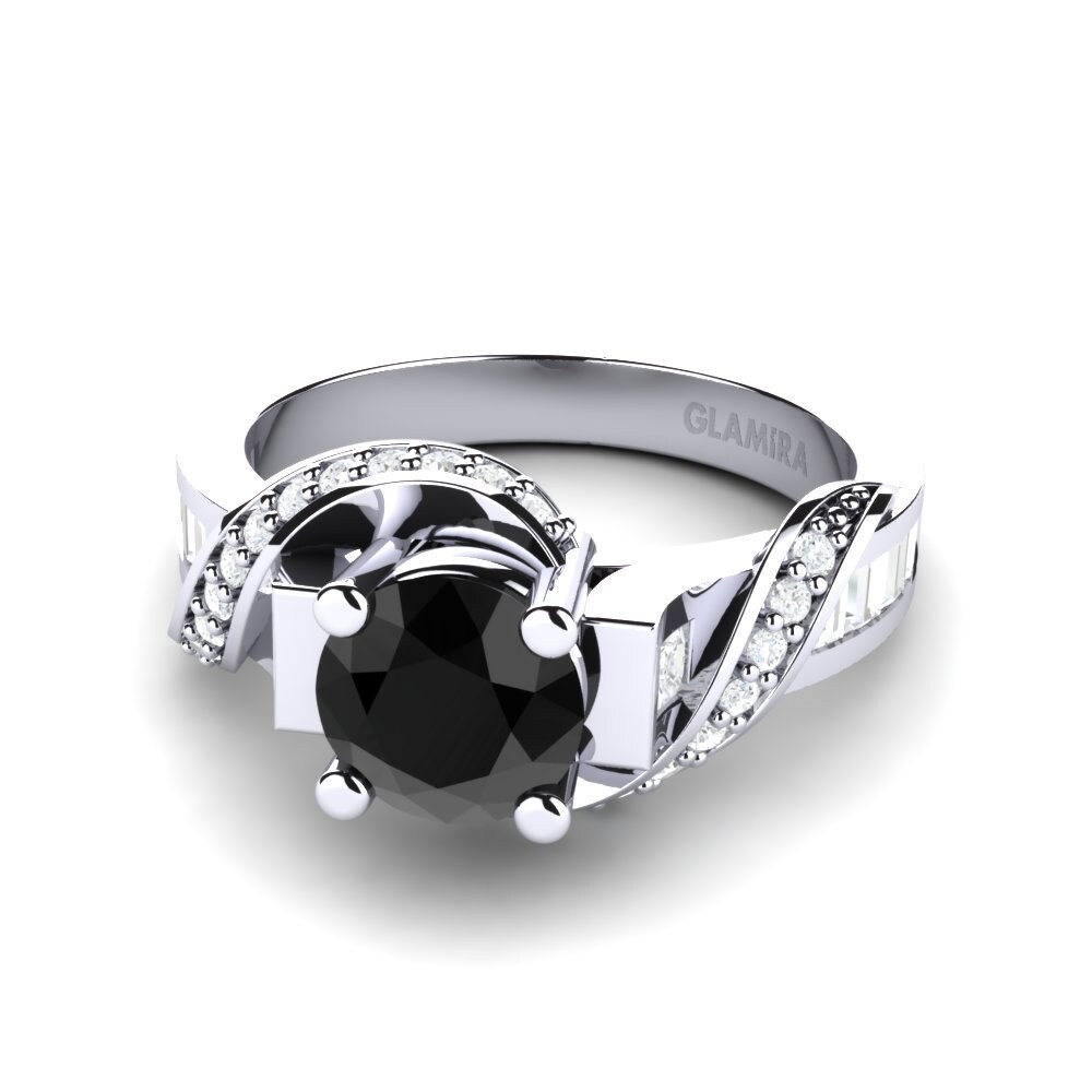 1 重量（克拉） 黑鑽石 Bridal Set Grande 戒指 A