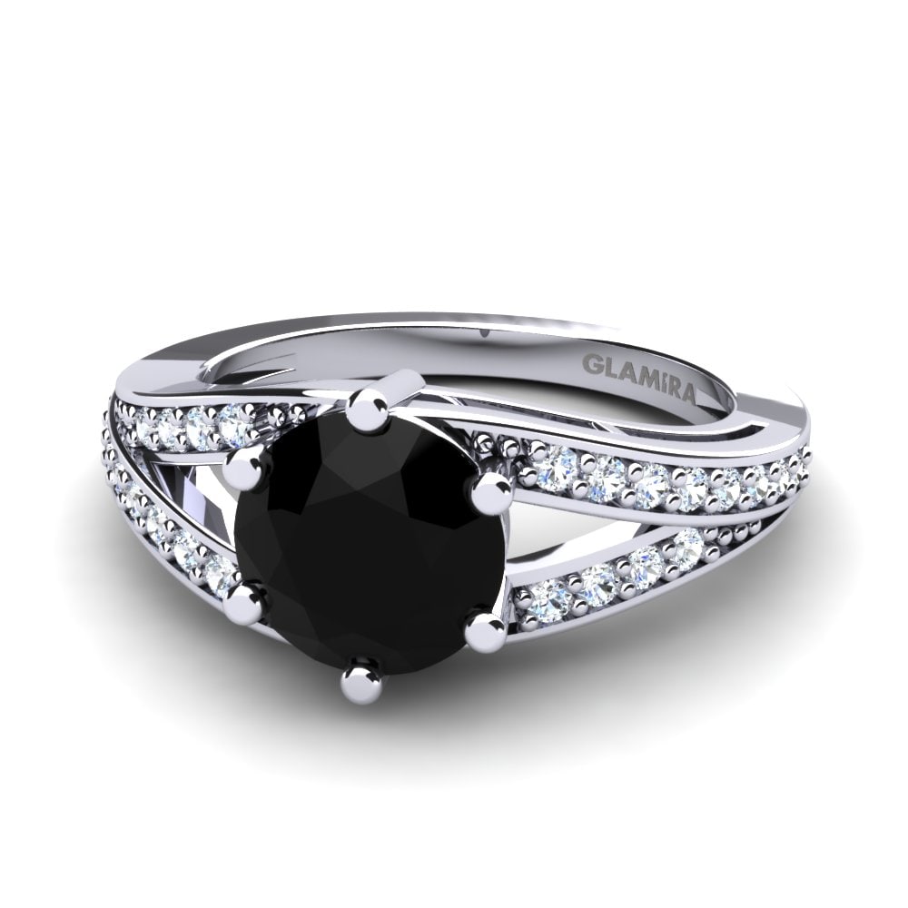 Set de Anillos Cuddly Anillo A Diamante Negro