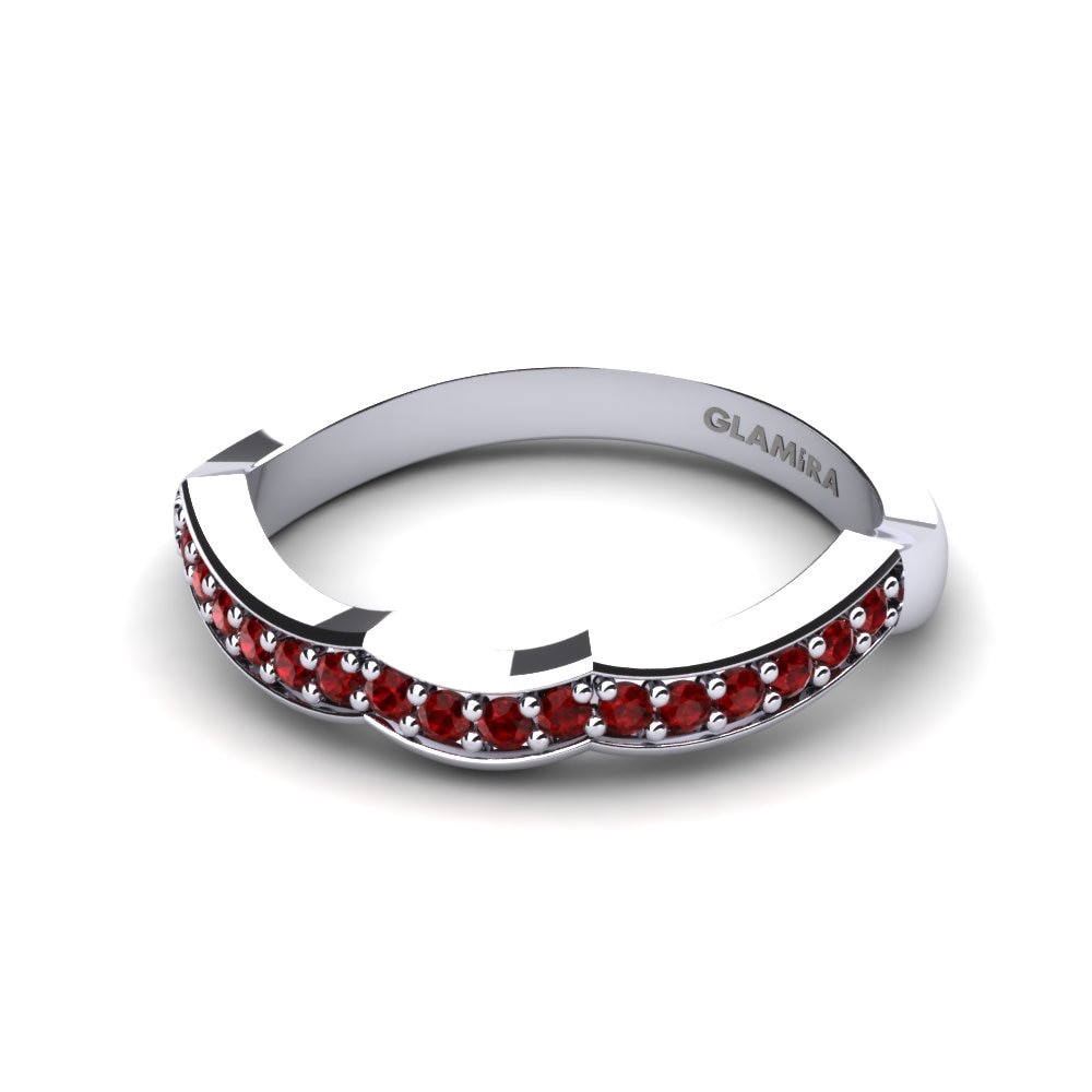 Circonita Roja Set de Anillos Puffin Anillo B