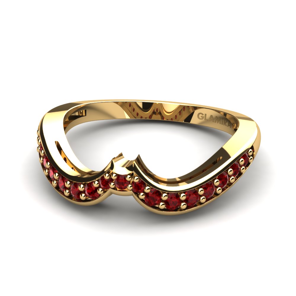 Ruby Bridal Set Sumptuous Ring B