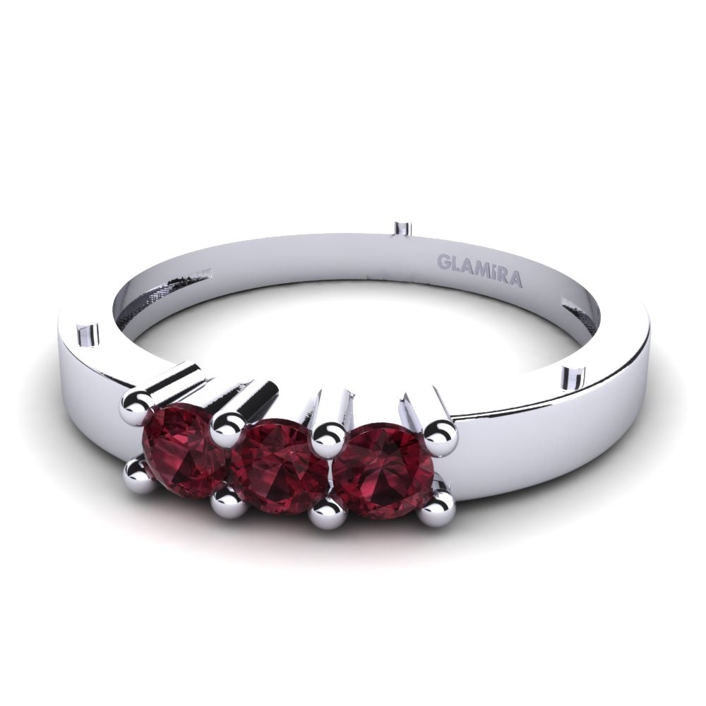 Garnet Bridal Set One Only Ring A