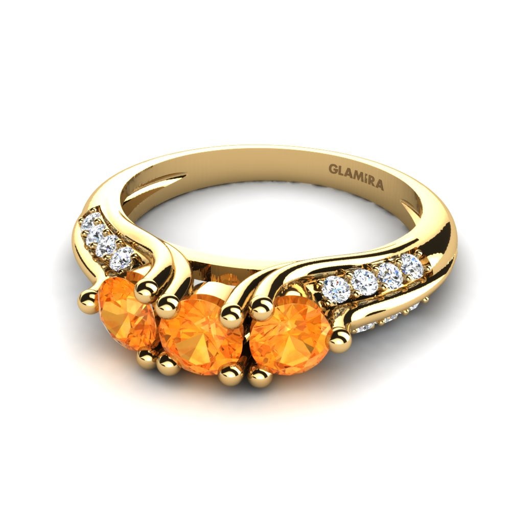 Citrine Bridal Set Elegance-Ring A