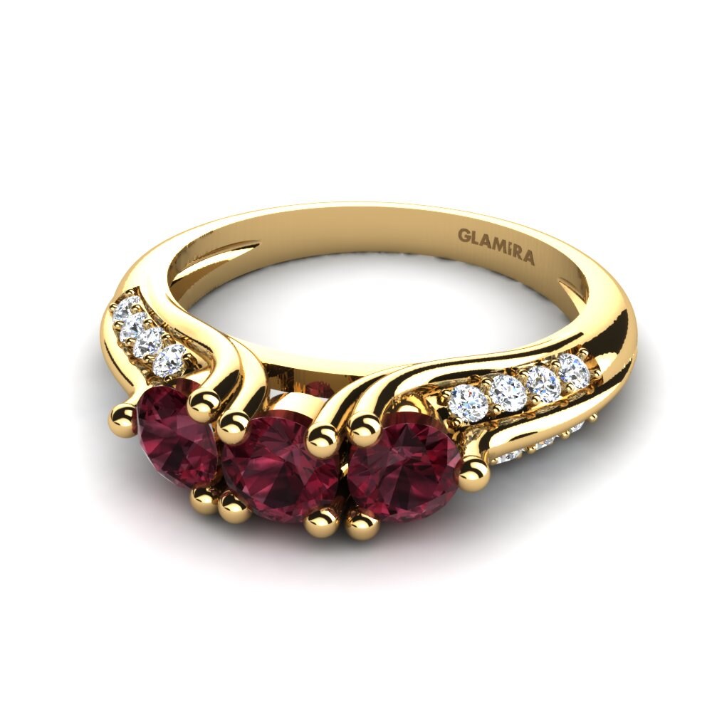 Garnet Bridal Set Elegance-Ring A