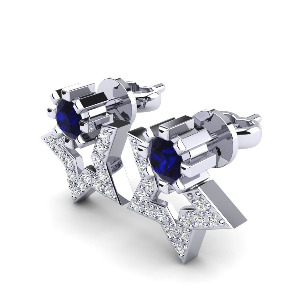 Dark Blue Zirconia Women's Earring Amedee
