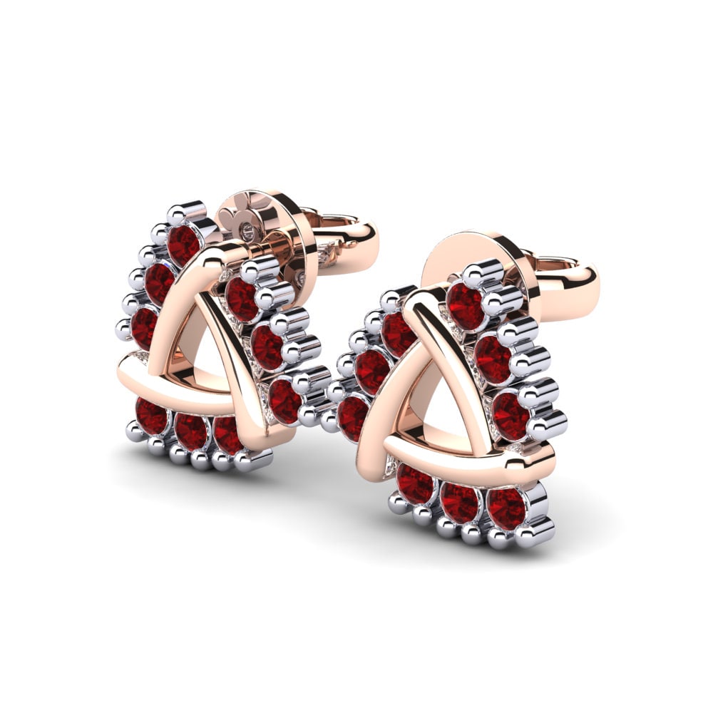 9ct Rose & White Gold Women's Earring Camryn
