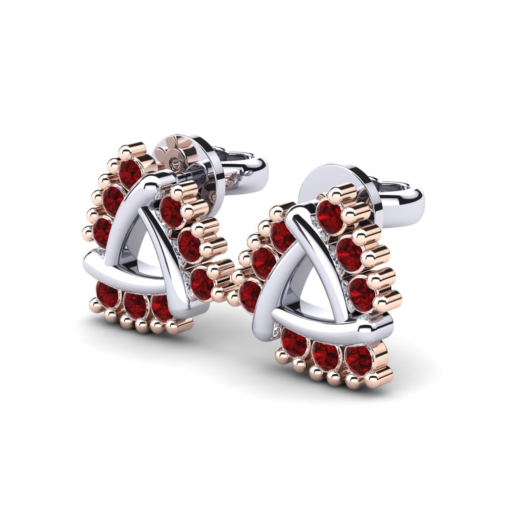 18ct White & Rose Gold Women's Earring Camryn