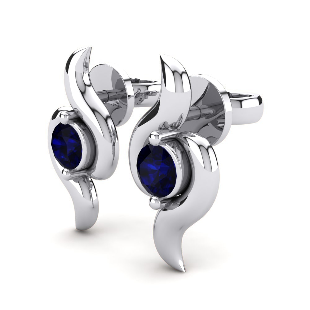 Dark Blue Zirconia Women's Earring Candida