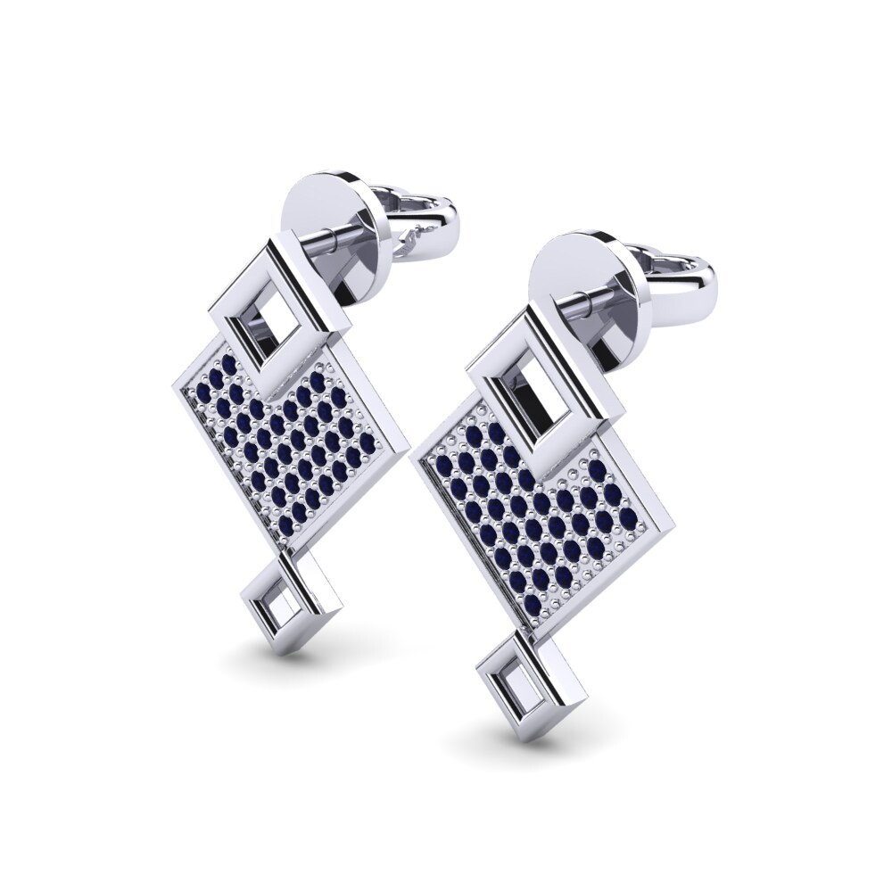 Dark Blue Zirconia Women's Earring Carresy