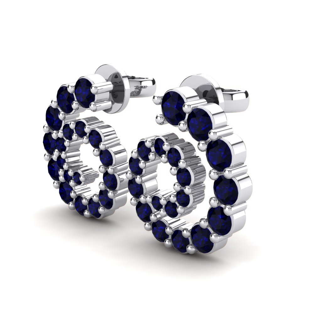 Dark Blue Zirconia Women's Earring Cherell