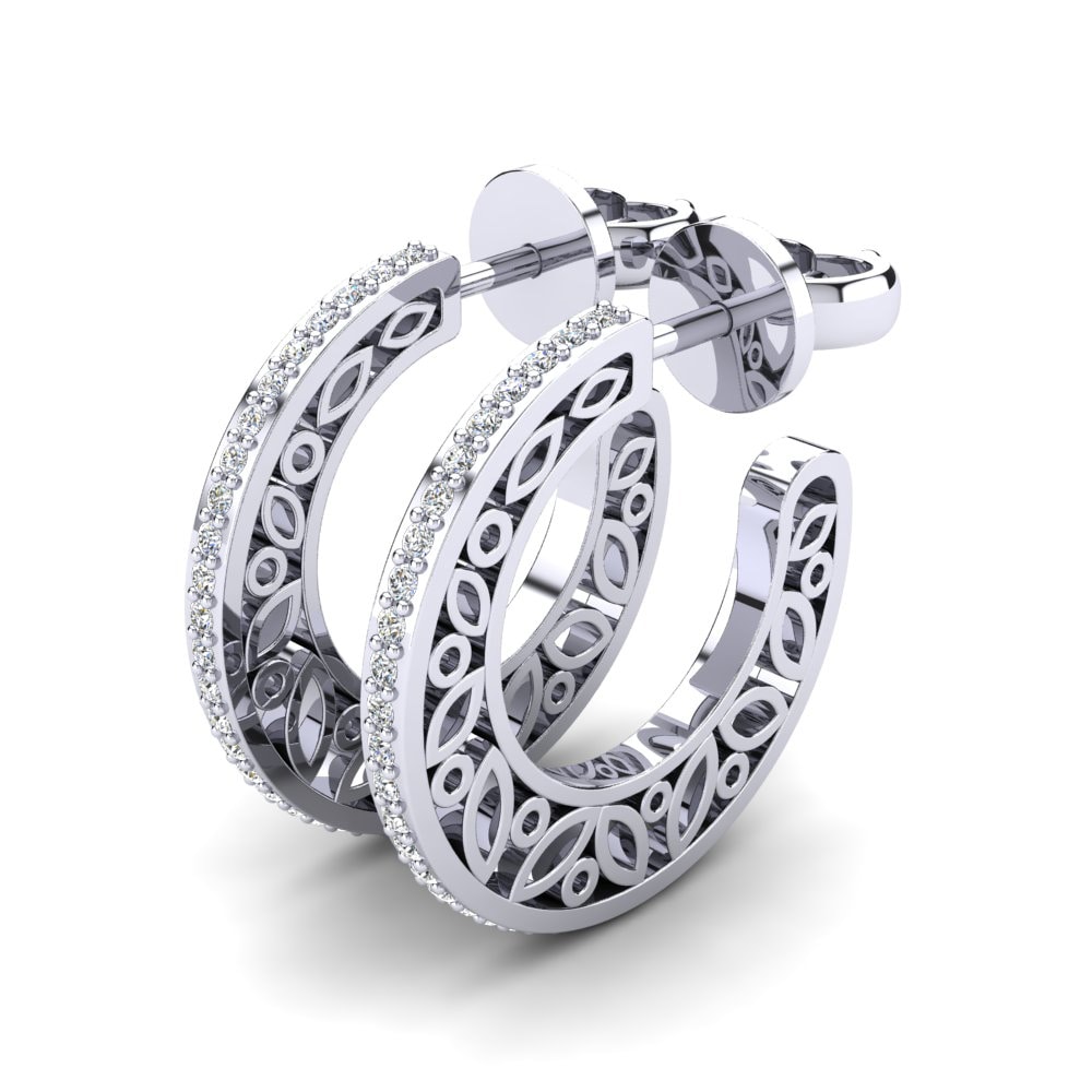 Đá Moissanite Bông tai nữ Elettra