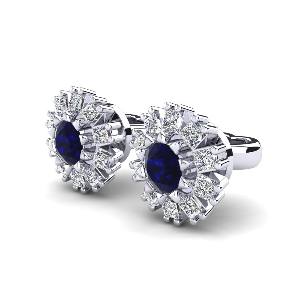 Dark Blue Zirconia Women's Earring Ilaria