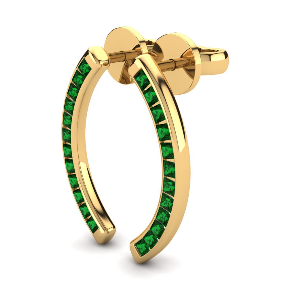 14k Oro Amarillo Princesa Pendiente de mujer Megara
