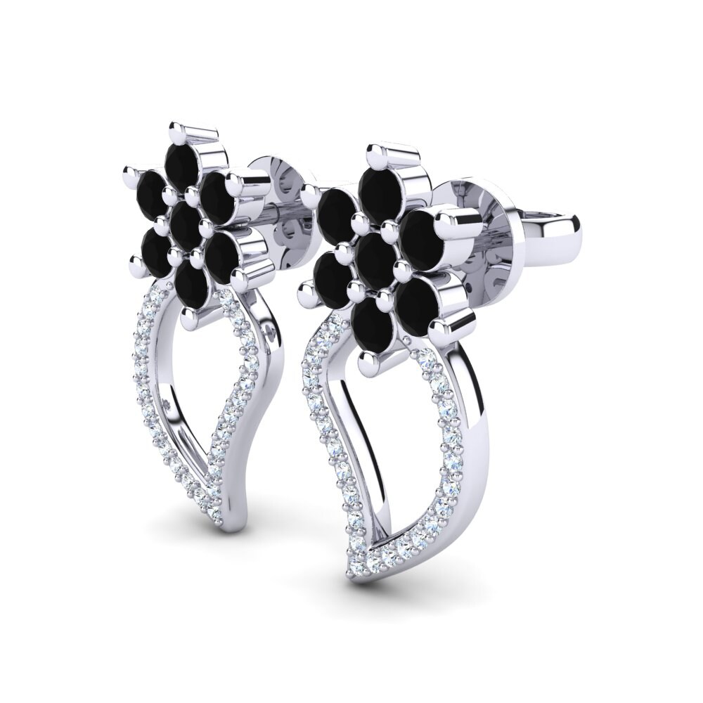 Black Sapphire Women's Earring Parthenia