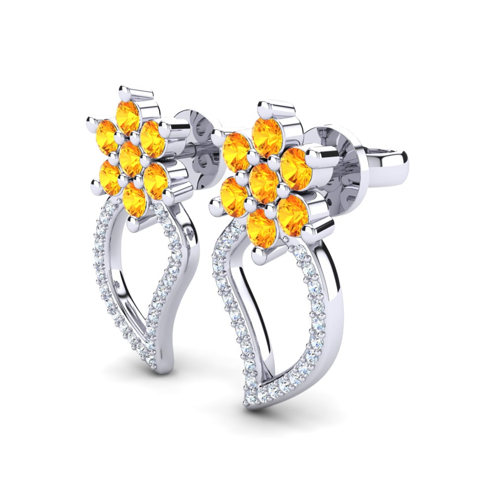 Citrine Women's Earring Parthenia