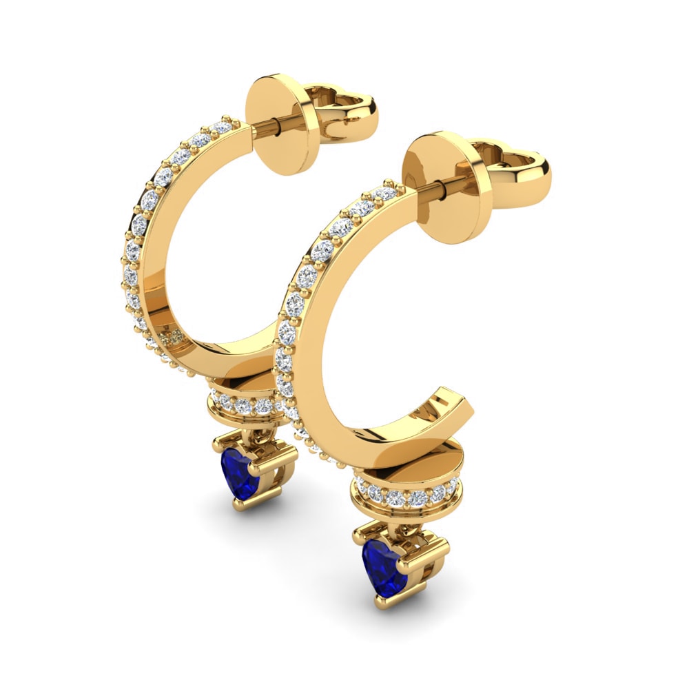 Dark Blue Zirconia Women's Earring Romea