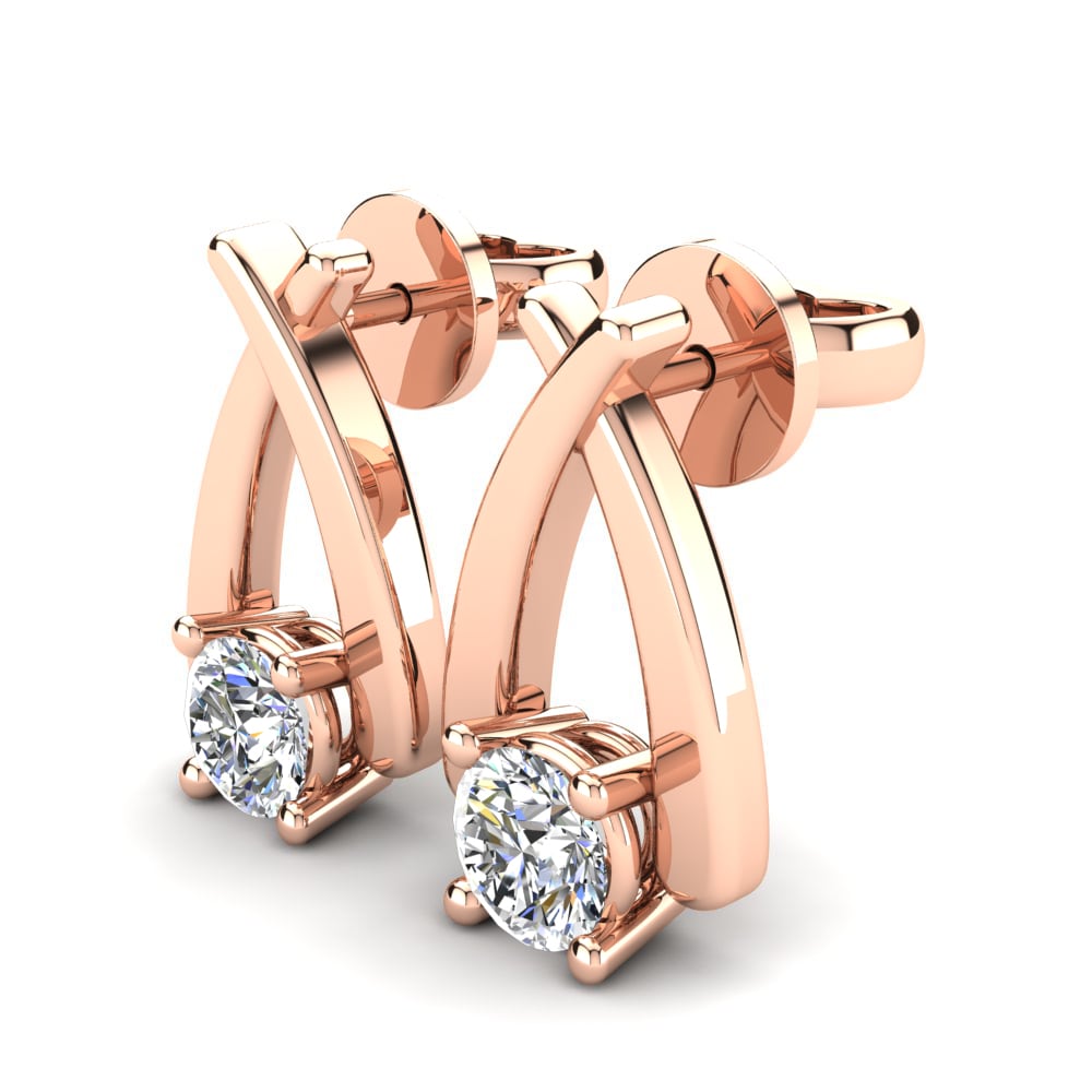 18ct Rose Gold Women's Earring Sandra