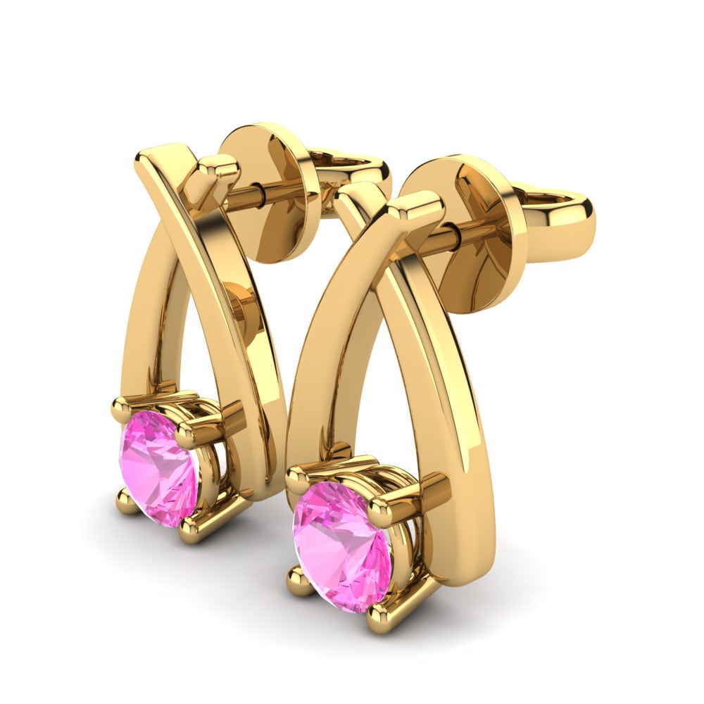 Rosa Turmalin Damen ohrring Sandra