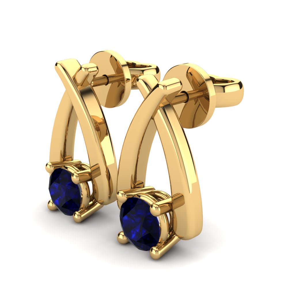 Dark Blue Zirconia Women's Earring Sandra