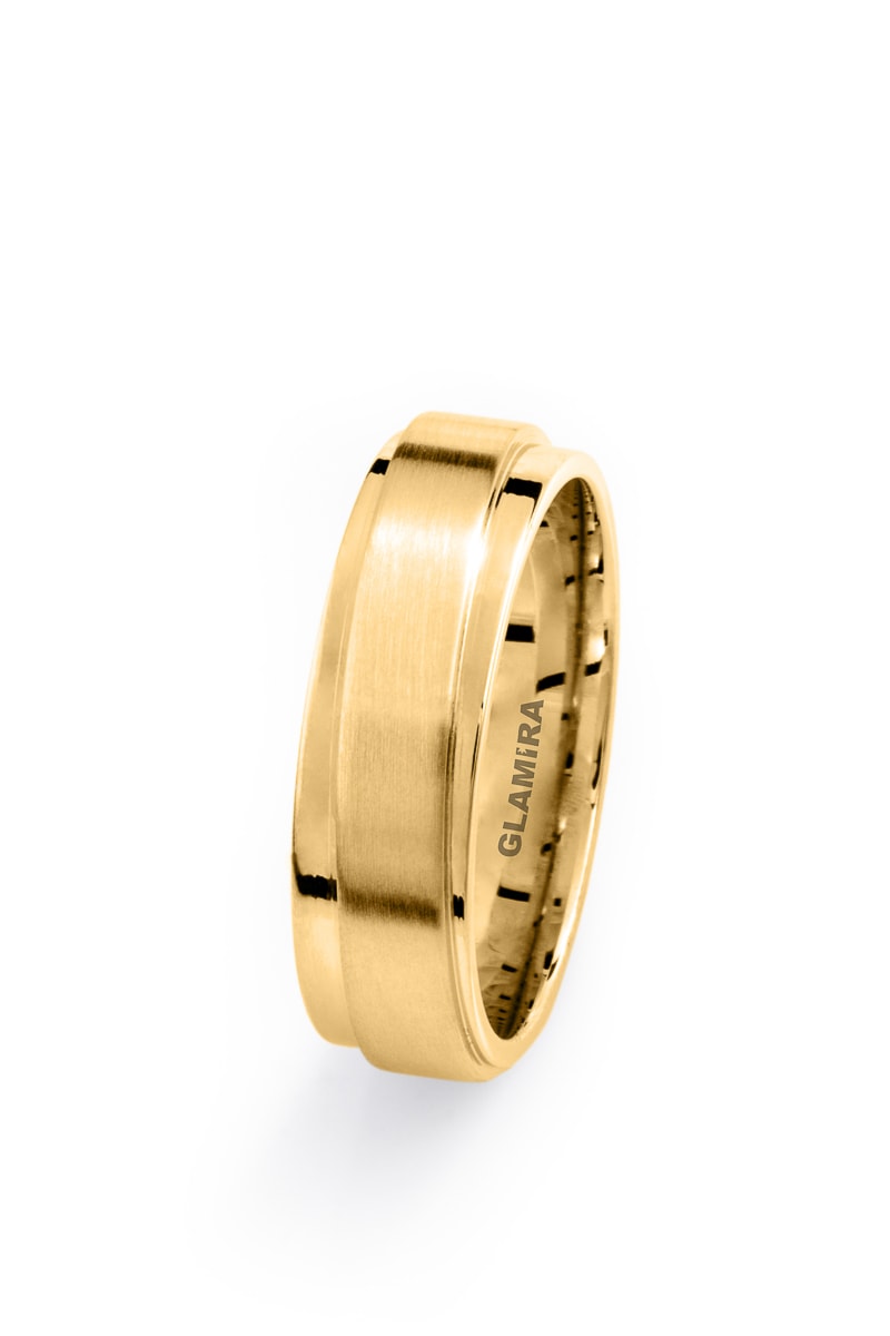 14k Oro Amarillo Anillo de hombre Attractive Force