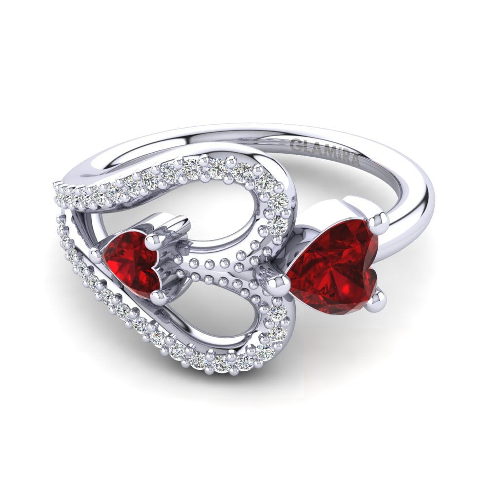 Circonita Roja Anillo Danaja