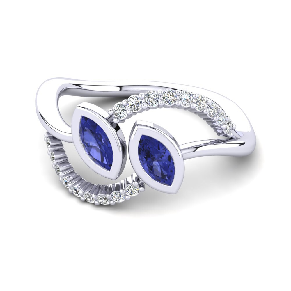 950 Platinum Tanzanite Ring Darchelle