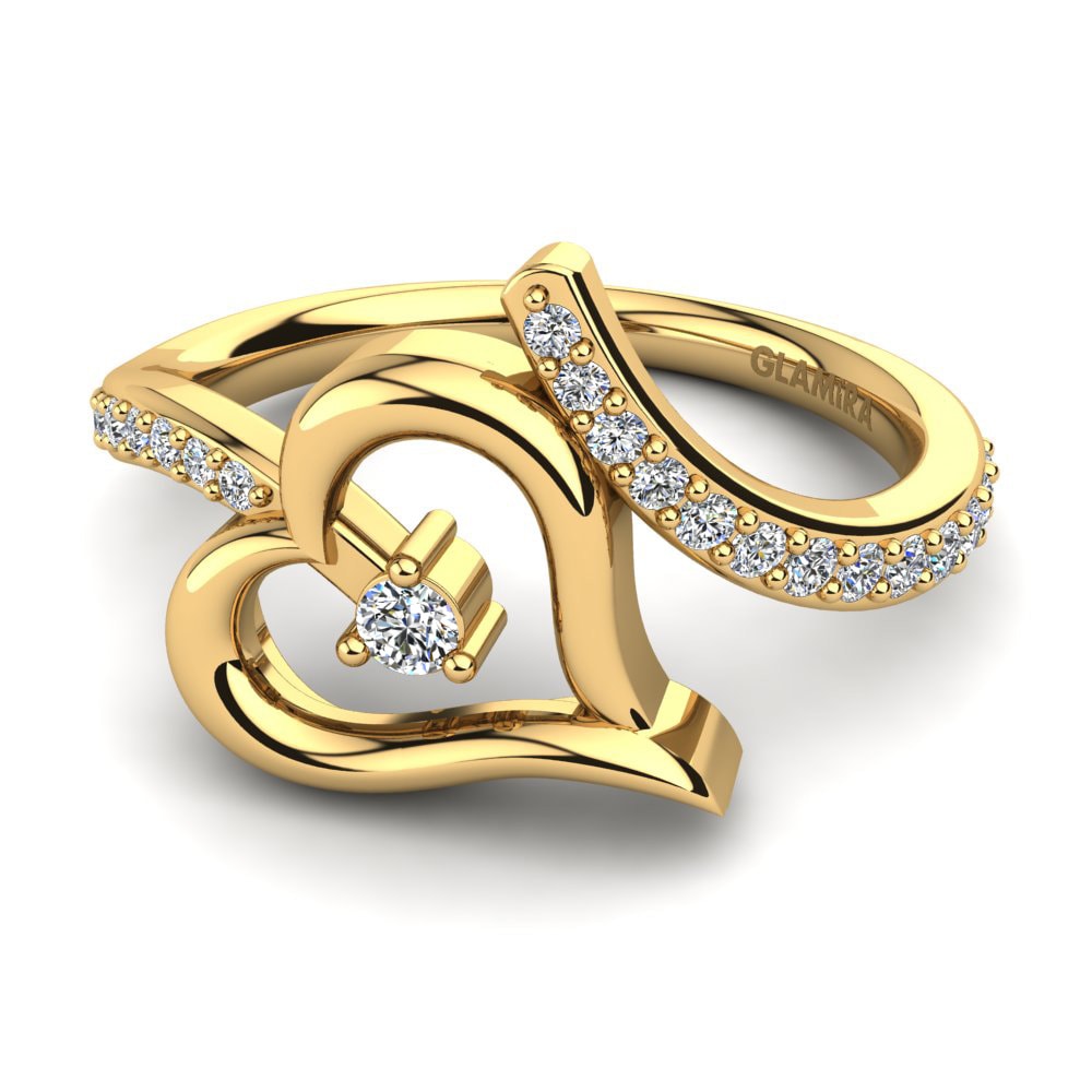 Oro Giallo 585 Anello Dyanna
