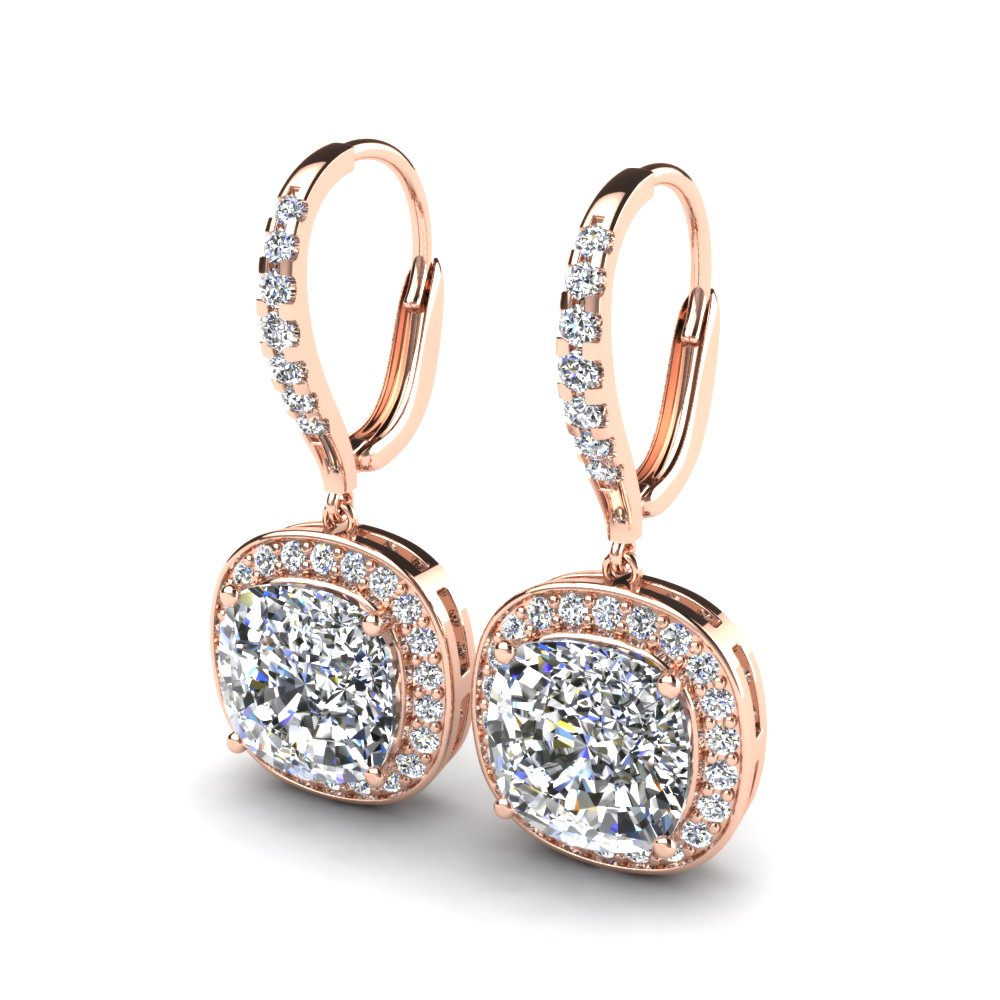 14ct Rose Gold Zirconia Women's Earring Valerie