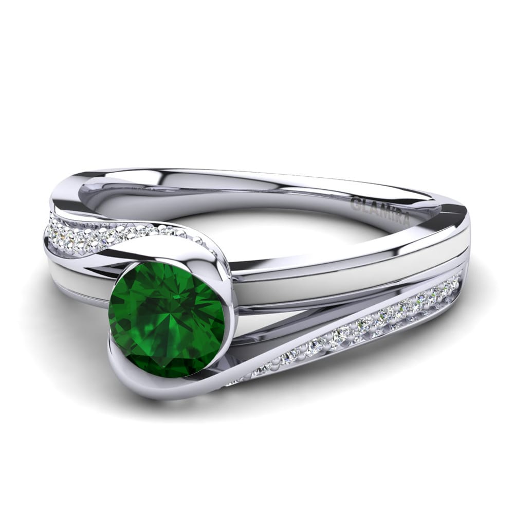 Circonita Verde Anillo de compromiso Arnalda