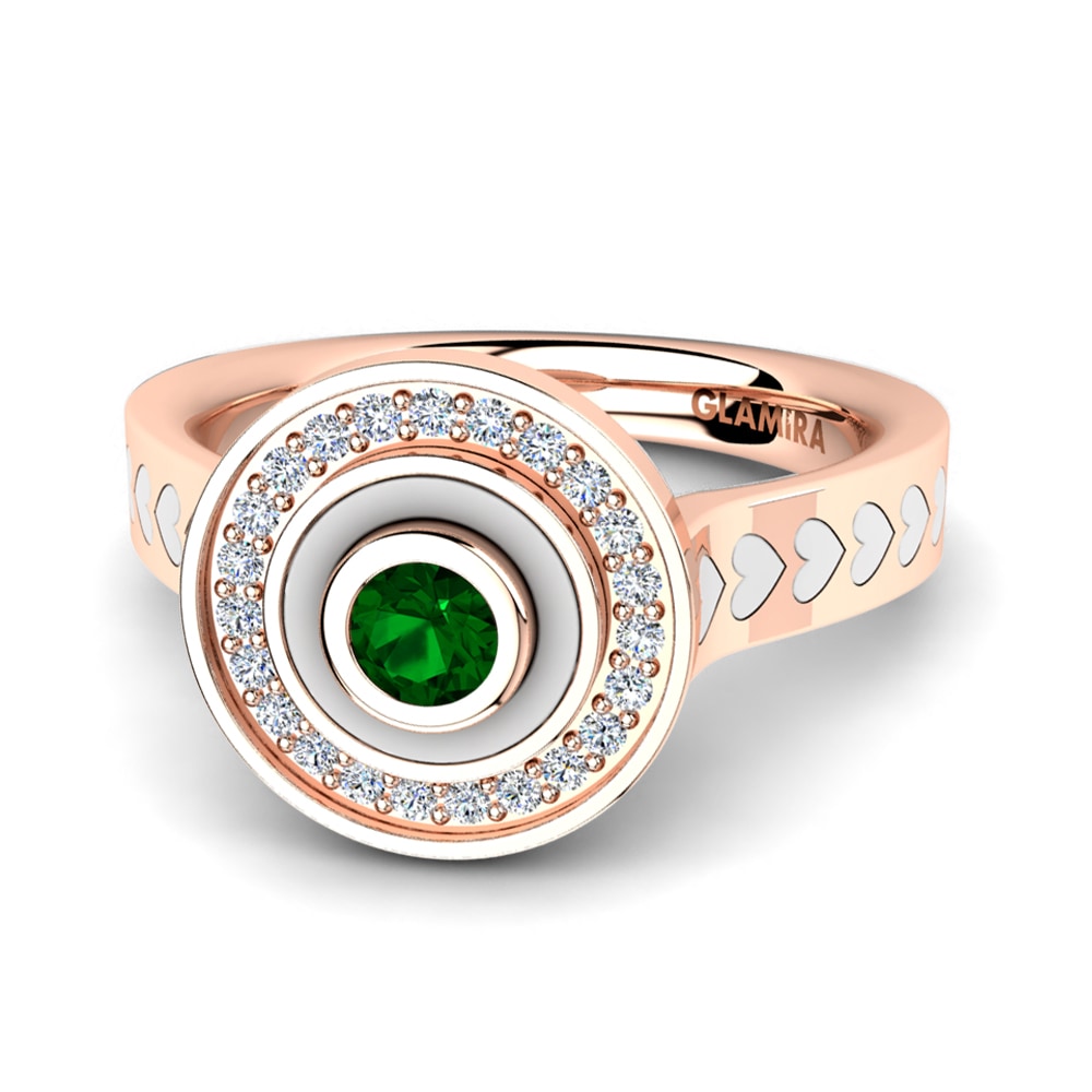 Circonita Verde Anillo Carradina