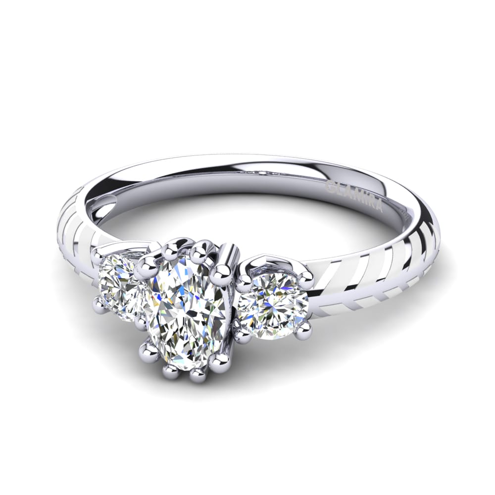 Labor-gezüchteter Diamant Verlobungsring Enrica