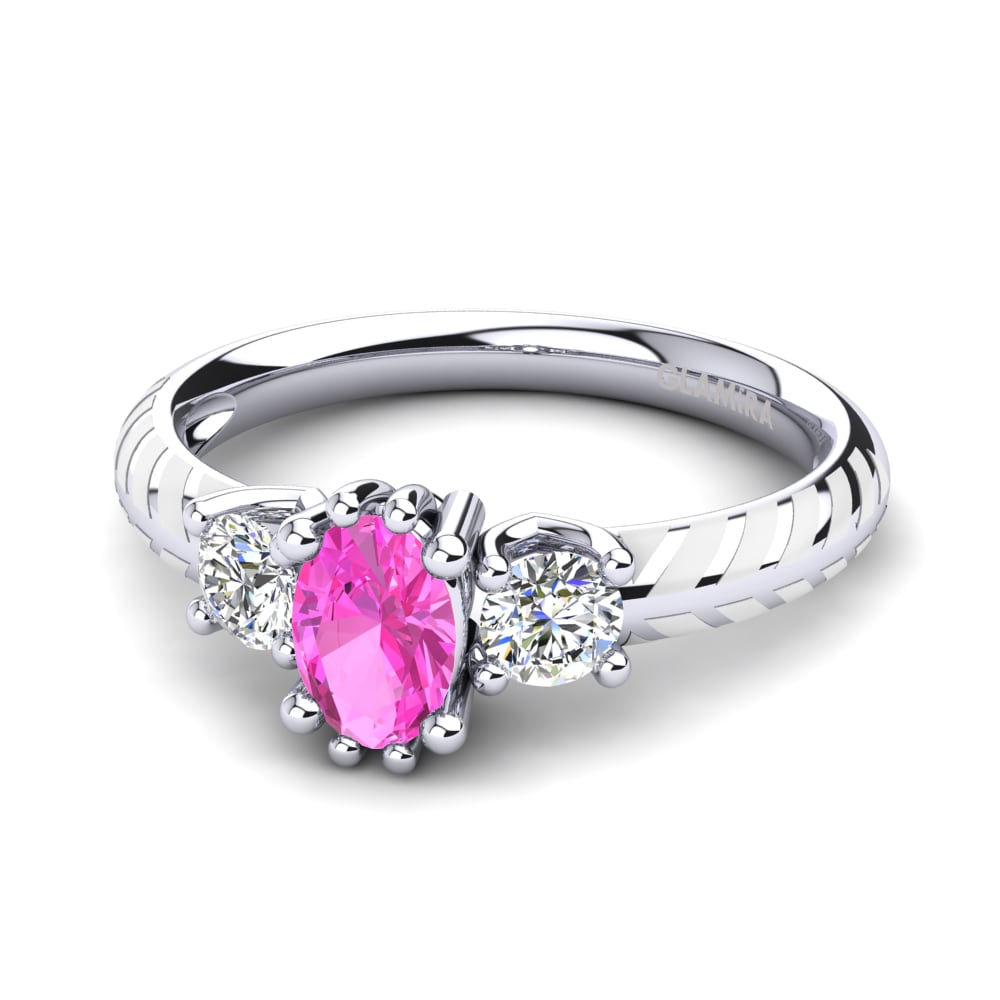 Pink Tourmaline Engagement Ring Enrica