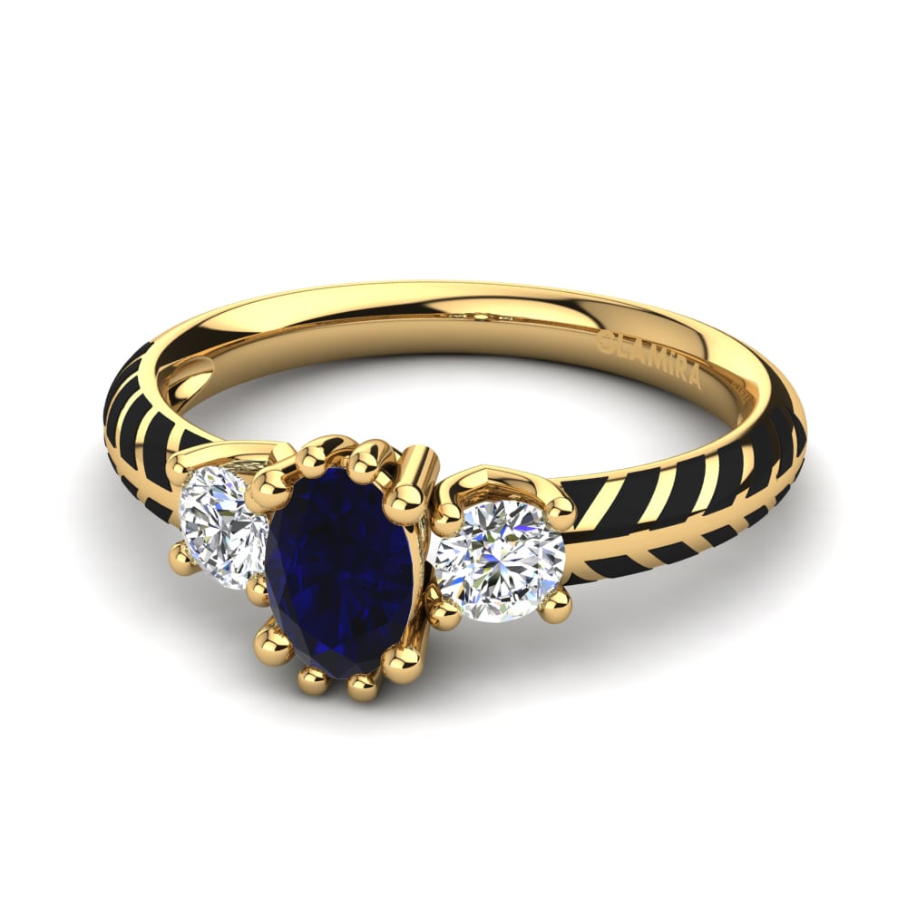 9ct Yellow Gold Engagement Ring Enrica
