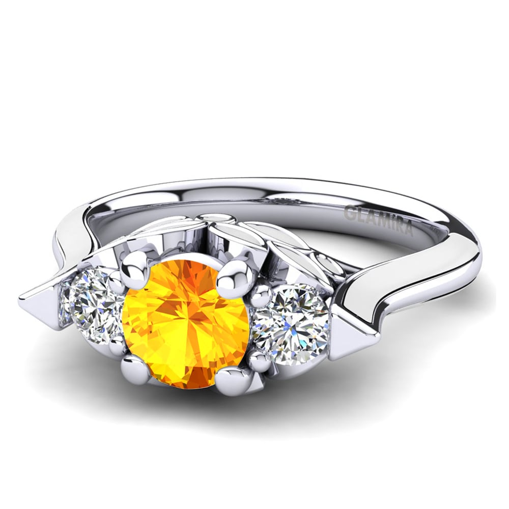 Citrine Engagement Ring Guendalina