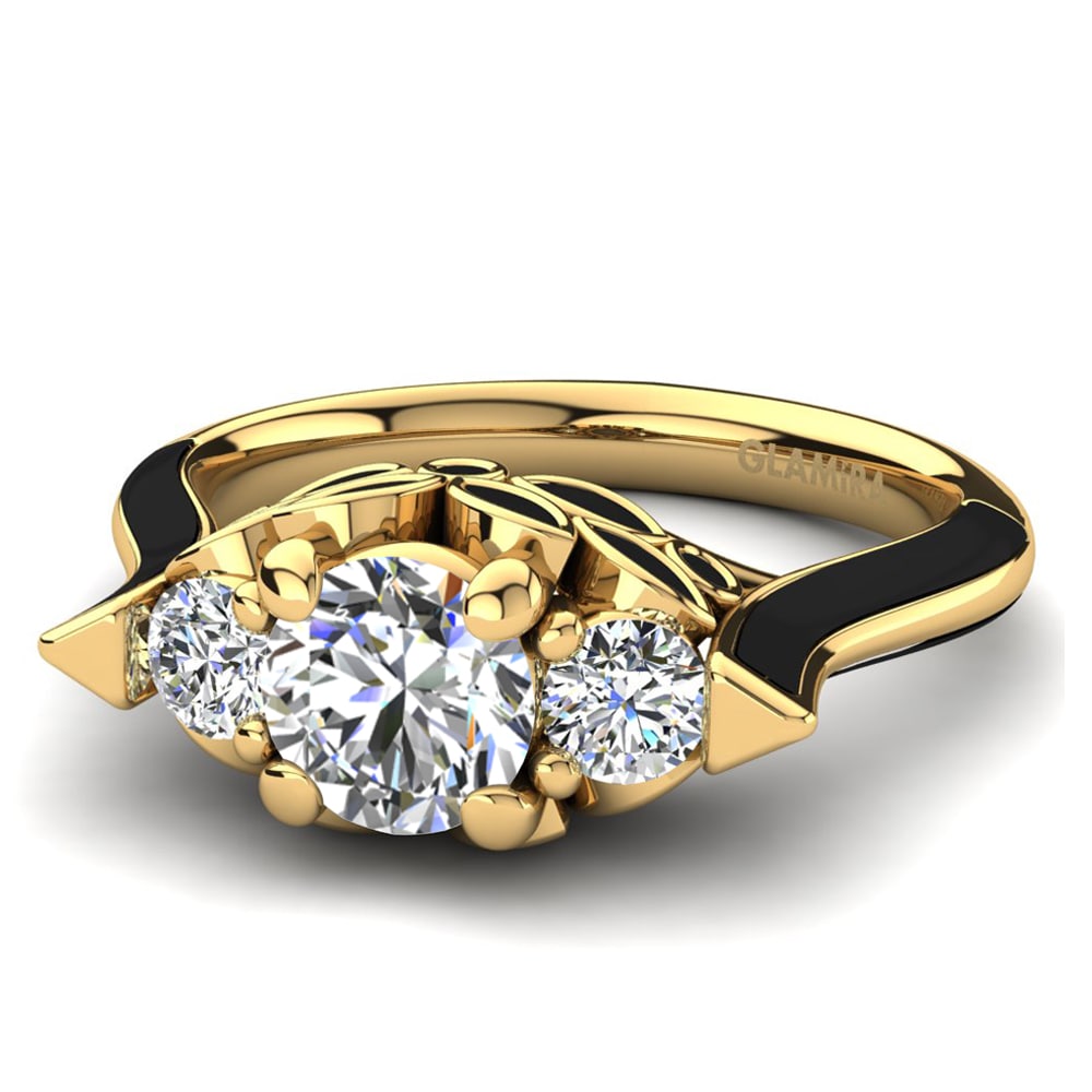 9ct Yellow Gold Engagement Ring Guendalina